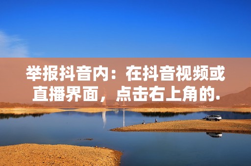 举报抖音内：在抖音视频或直播界面，点击右上角的...按钮，选择举报，然后根据提示填写举报信息。