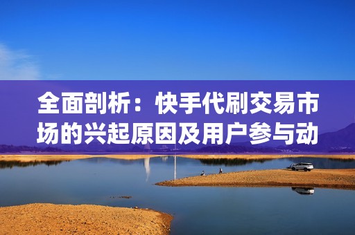 全面剖析：快手代刷交易市场的兴起原因及用户参与动机li>