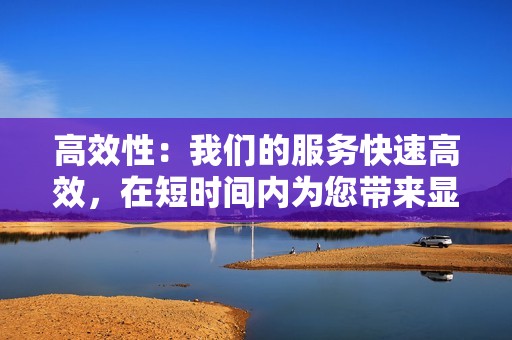 高效性：我们的服务快速高效，在短时间内为您带来显著的增长。