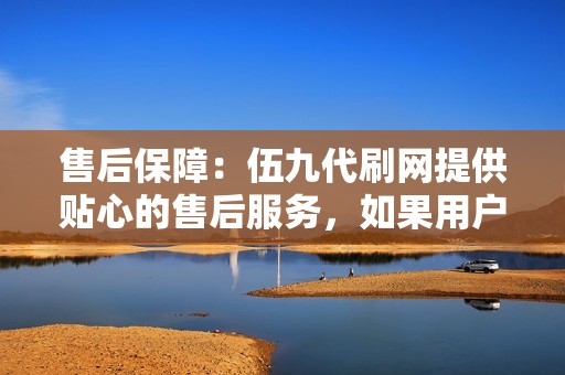 售后保障：伍九代刷网提供贴心的售后服务，如果用户在使用过程中遇到任何问题，可以随时联系客服寻求帮助。