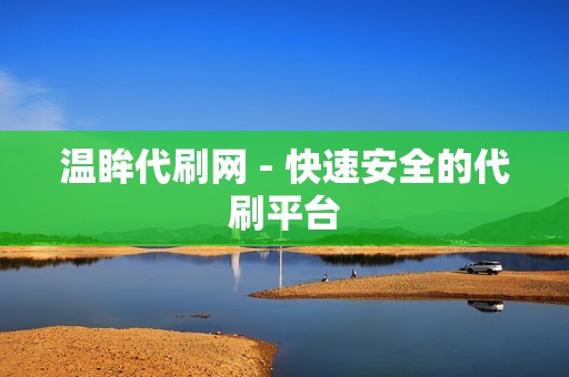 温眸代刷网 - 快速安全的代刷平台