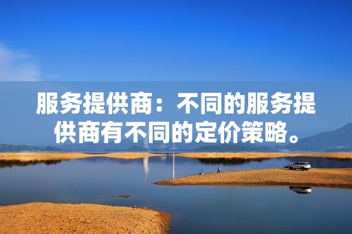 服务提供商:不同的服务提供商有不同的定价策略。 服务提供商:不同的服务提供商有不同的定价策略。