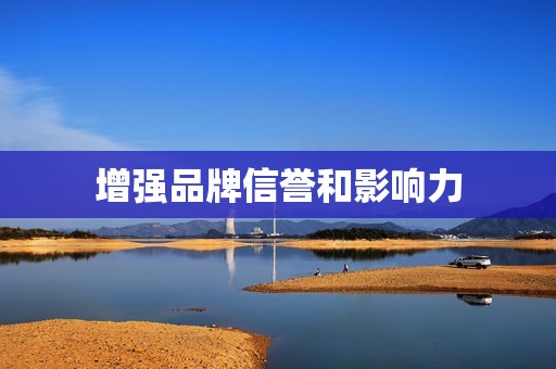 增强品牌信誉和影响力 增强品牌信誉和影响力