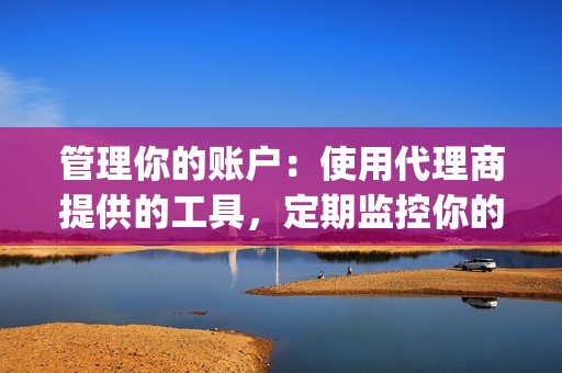 管理你的账户:使用代理商提供的工具,定期监控你的账号增长情况,并根据html>