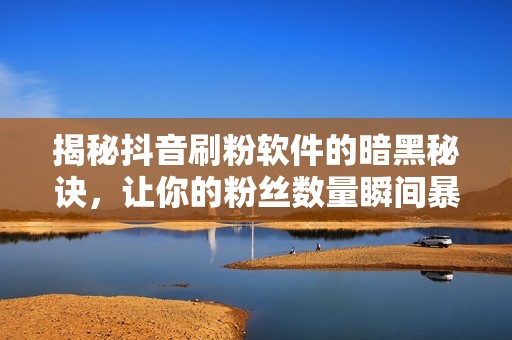 揭秘抖音刷粉软件的暗黑秘诀，让你的粉丝数量瞬间暴涨！