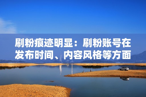 刷粉痕迹明显：刷粉账号在发布时间、内容风格等方面往往具有明显的规律性，如每天定时发布大量相似内容、使用外挂软件自动评论等。