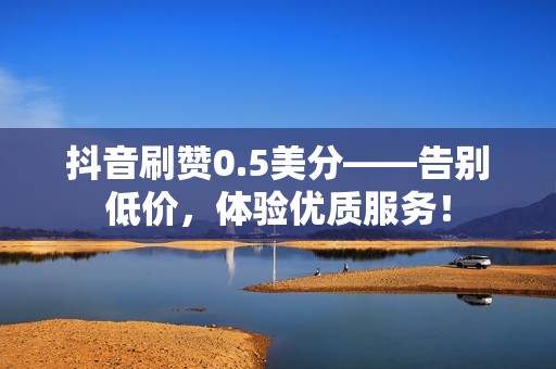 抖音刷赞0.5美分——告别低价，体验优质服务！