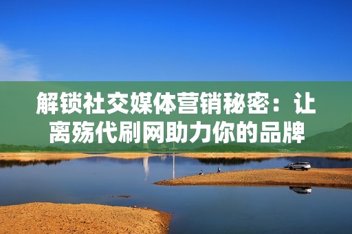 解锁社交媒体营销秘密：让离殇代刷网助力你的品牌