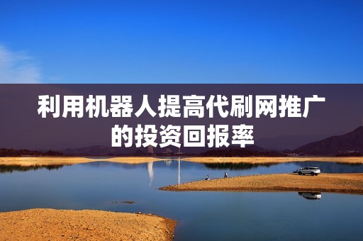 利用机器人提高代刷网推广的投资回报率