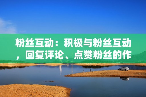 粉丝互动:积极与粉丝互动,回复评论、点赞粉丝的作品,建立良好的粉丝关系。