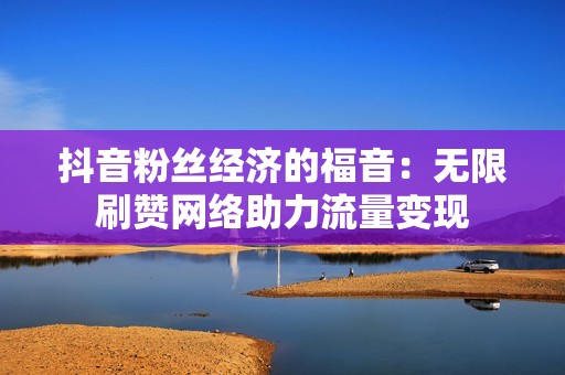 抖音粉丝经济的福音：无限刷赞网络助力流量变现