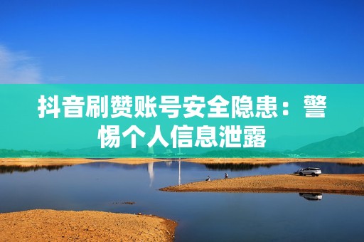 抖音刷赞账号安全隐患：警惕个人信息泄露