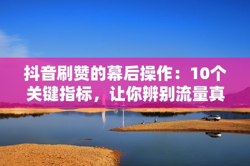 抖音刷赞的幕后操作:10个关键指标,让你辨别流量真伪 抖音刷赞的幕后操作:10个关键指标,让你辨别流量真伪