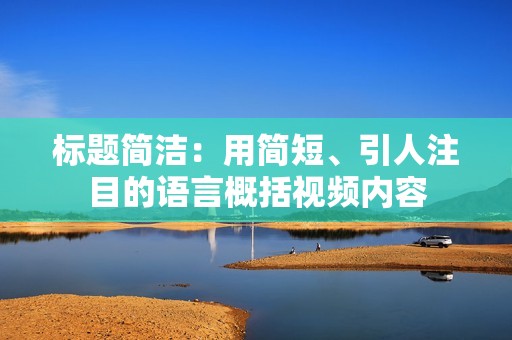 标题简洁：用简短、引人注目的语言概括视频内容