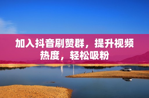 加入抖音刷赞群，提升视频热度，轻松吸粉
