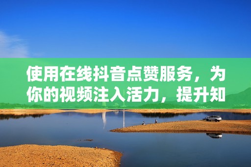 使用在线抖音点赞服务，为你的视频注入活力，提升知名度
