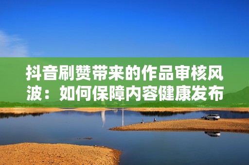 抖音刷赞带来的作品审核风波：如何保障内容健康发布