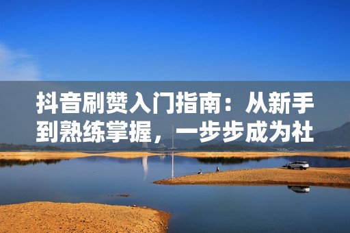 抖音刷赞入门指南：从新手到熟练掌握，一步步成为社交媒体赢家