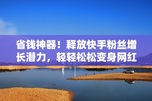 省钱神器！释放快手粉丝增长潜力，轻轻松松变身网红