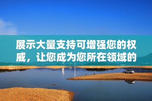 展示大量支持可增强您的权威,让您成为您所在领域的思想领袖。 展示大量支持可增强您的权威,让您成为您所在领域的思想领袖。
