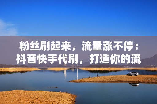 粉丝刷起来，流量涨不停：抖音快手代刷，打造你的流量王国