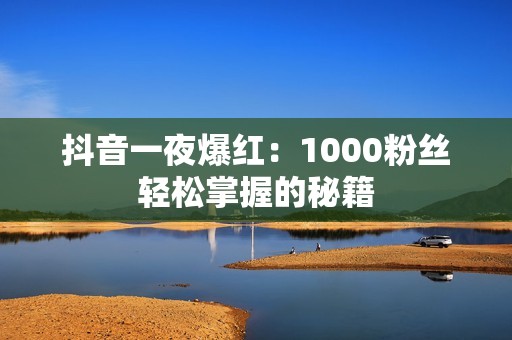 抖音一夜爆红:1000粉丝轻松掌握的秘籍 抖音一夜爆红:1000粉丝轻松掌握的秘籍