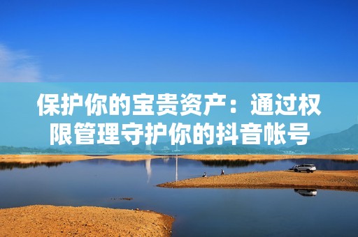 保护你的宝贵资产：通过权限管理守护你的抖音帐号