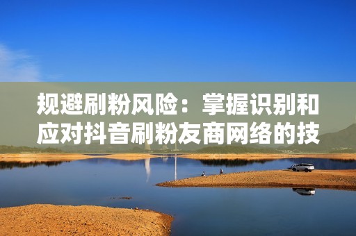 规避刷粉风险：掌握识别和应对抖音刷粉友商网络的技巧
