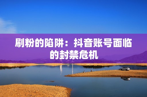 刷粉的陷阱:抖音账号面临的封禁危机 刷粉的陷阱:抖音账号面临的封禁危机