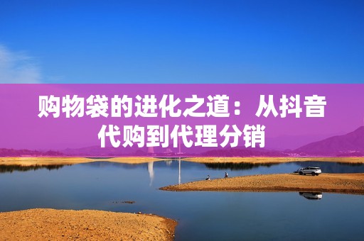购物袋的进化之道：从抖音代购到代理分销