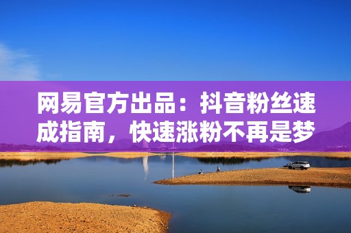 网易官方出品:抖音粉丝速成指南,快速涨粉不再是梦 网易官方出品:抖音粉丝速成指南,快速涨粉不再是梦