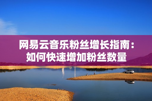 网易云音乐粉丝增长指南:如何快速增加粉丝数量 网易云音乐粉丝增长指南:如何快速增加粉丝数量