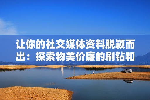 让你的社交媒体资料脱颖而出：探索物美价廉的刷钻和赞网站