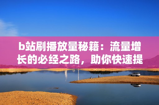 b站刷播放量秘籍：流量增长的必经之路，助你快速提升影响力
