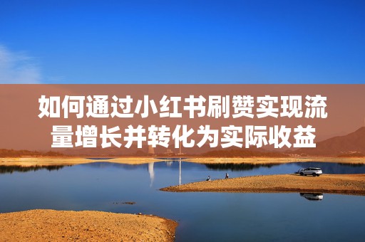 如何通过小红书刷赞实现流量增长并转化为实际收益