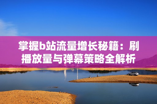 掌握b站流量增长秘籍：刷播放量与弹幕策略全解析