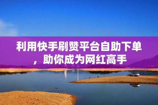 利用快手刷赞平台自助下单，助你成为网红高手