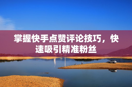 掌握快手点赞评论技巧，快速吸引精准粉丝