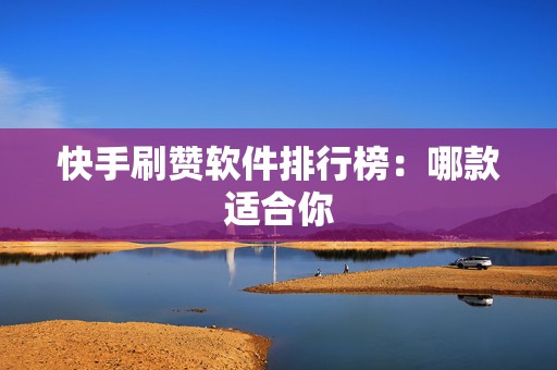 快手刷赞软件排行榜：哪款适合你