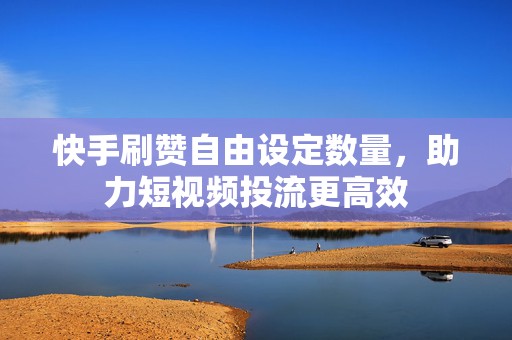 快手刷赞自由设定数量，助力短视频投流更高效