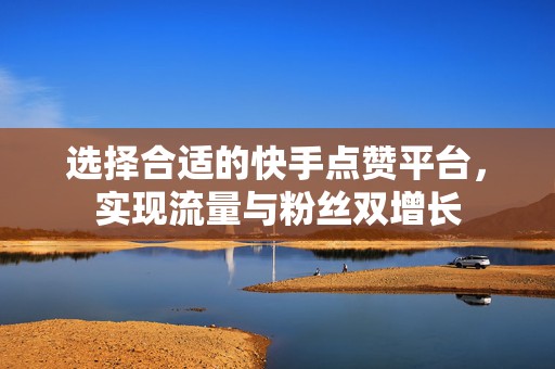 选择合适的快手点赞平台，实现流量与粉丝双增长