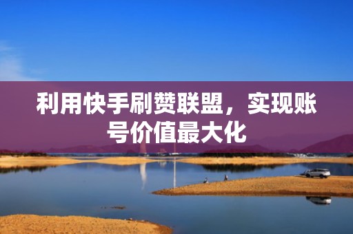 利用快手刷赞联盟，实现账号价值最大化