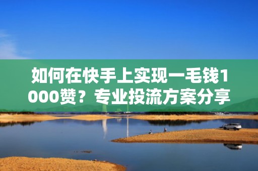 如何在快手上实现一毛钱1000赞？专业投流方案分享