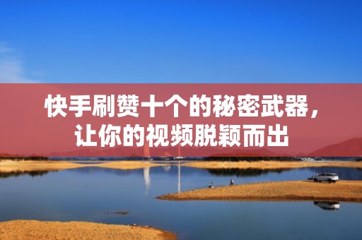 快手刷赞十个的秘密武器，让你的视频脱颖而出