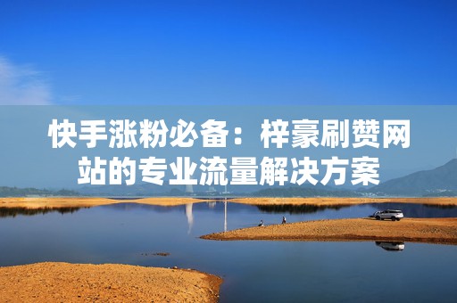快手涨粉必备：梓豪刷赞网站的专业流量解决方案