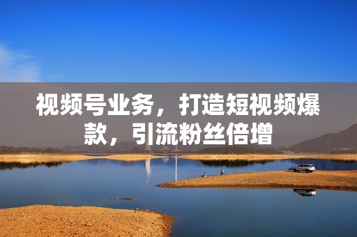 视频号业务，打造短视频爆款，引流粉丝倍增