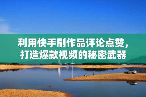 利用快手刷作品评论点赞，打造爆款视频的秘密武器