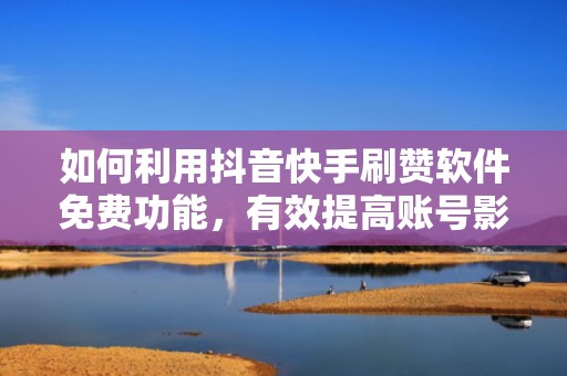 如何利用抖音快手刷赞软件免费功能，有效提高账号影响力