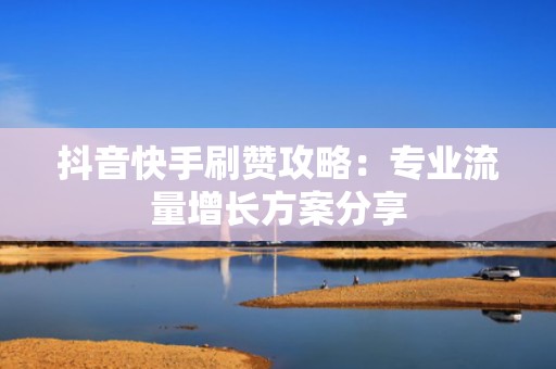 抖音快手刷赞攻略：专业流量增长方案分享