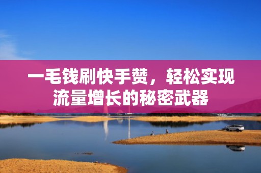 一毛钱刷快手赞，轻松实现流量增长的秘密武器